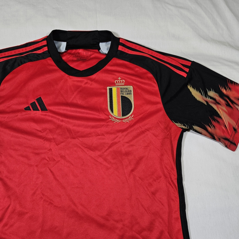 adidas Red and Black Men's Soccer Jersey - Picture 2 of 8